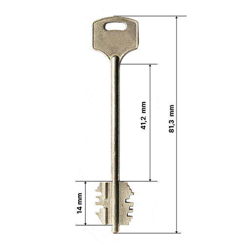 Механізм замка CLASS 1011 (BS53*77мм) SN сатин - Фото №3