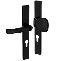 Ручки на планке MEDOS 92/32 247мм фиксированная-нажимная черный