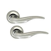 Ручки на розетте ARMADILLO Lora (BK6-1-ET-1) SN/CP матовый никель/хром