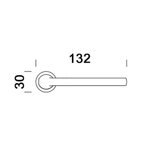 Ручки на розеті DND by MARTINELLI Luce P Unico ZCS матовий хром - Фото №3
