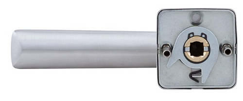 Ручки на розеті ROSTEX Bologna H50 нержавіюча сталь матова - Фото №2