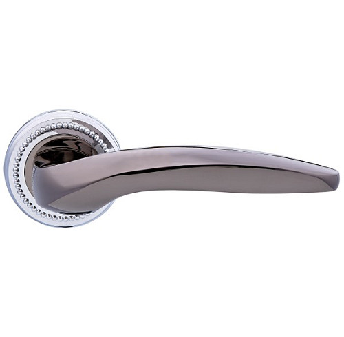 Ручки на розеті GAVROCHE Argentum Ag-Z29 CP/BN хром/чорний нікель - Фото №2