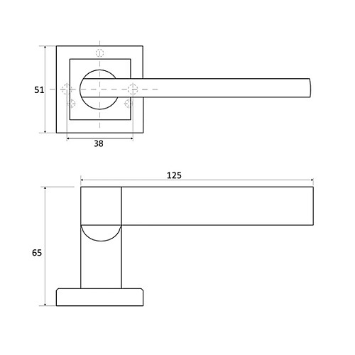 Ручки на розеті APECS Windrose Inferno H-18050-A AN античний - Фото №3