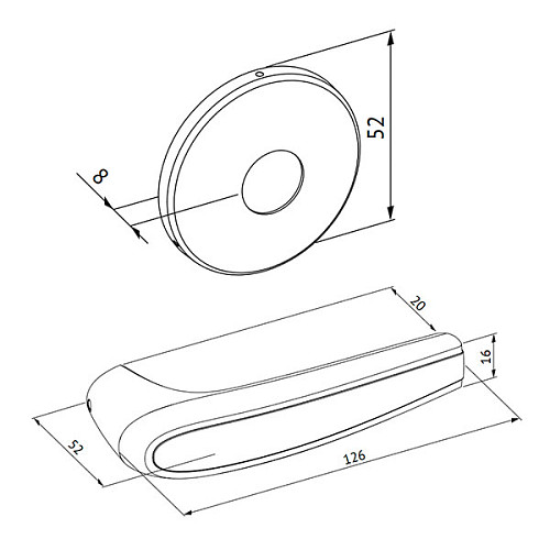 Ручки на розетте ABLOY Duetto 8/002 черная краска - Фото №6