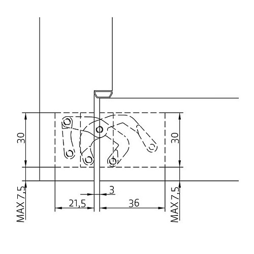 Петля ANSELMI AN 172 3D хром блестящий - Фото №8