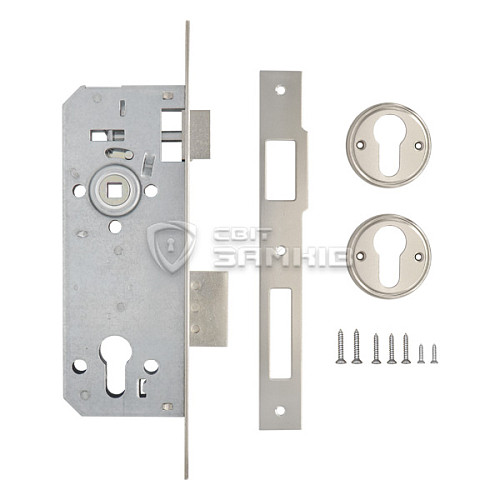 Механізм замка KALE 152-R (BS40*85мм) нікель - Фото №4