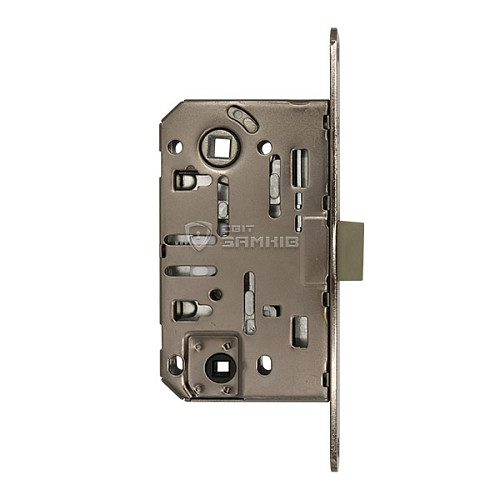 Механизм замка GAVROCHE GR96-K WC (BS50*96мм) пласт.язычок BN черный никель - Фото №2