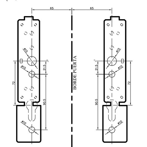 Ручка антипаника TESA LITE1E 908 для эвакуационного выхода black green черно-зеленый - Фото №7