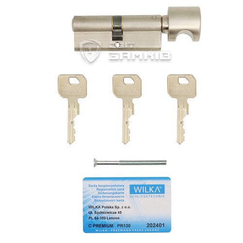 Циліндр WILKA 1405 C Premium 130 80T (50*30T) нікель - Фото №6