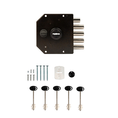 Замок накладний SHERLOCK 06.61-K65 (BS64мм) 5 ключів - Фото №5