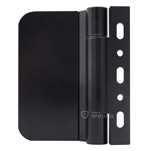 Завіс WALA WTB 8010441X для скляних дверей широкий матовий чорний - Фото №2