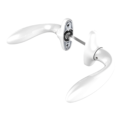 Ручки на розетте STUBLINA 1032 белая - Фото №2