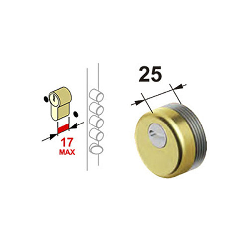 Протектор DISEC SFERIK BDS16 25 мм + накладка DISEC КТ038 хром матовий  - Фото №7
