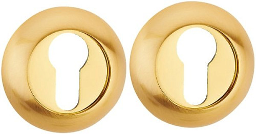 Накладки на серцевину MVM E9 PB/SB полірована латунь/матова латунь - Фото №2