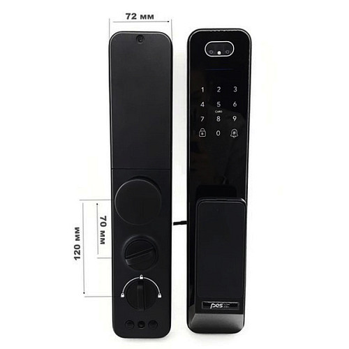 Розумний замок PES Boxer Face-ID накладний чорний - Фото №9