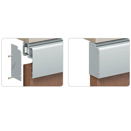 Розсувна система OMGE Alutech 1399 з демпфером довжина 1,9 м на 1 полотно вагою до 40 кг - Фото №4