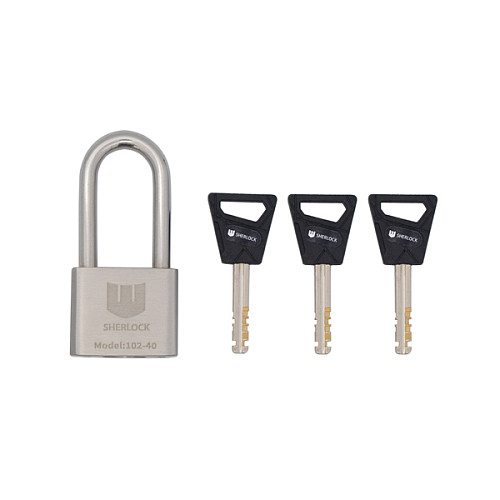 Замок навісний SHERLOCK 102-40 довга дужка (3 ключа) - Фото №5