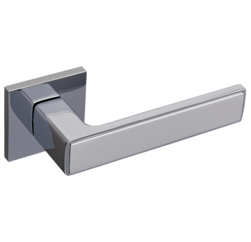 Ручки на розеті GAVROCHE Nikel Ni-Z25 W/CP біла емаль/хром - Фото №3