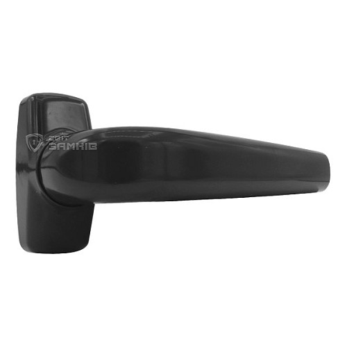 Ручки на розеті MEDOS Merkury натискна-фіксована чорна - Фото №4