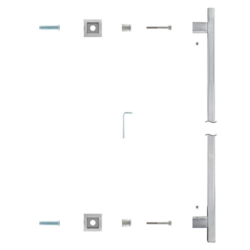 Ручка скоба ROSTEX Alfa 1200/1100 (половинка) нержавіюча сталь матова - Фото №5