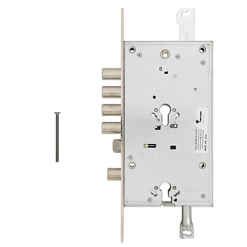 Механізм замка MUL-T-LOCK CEM30328 Двосистемний (BS65*85мм) хром полірований  без зв.планки - Фото №6