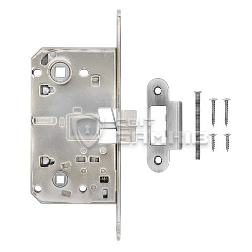 Механізм замка CLASS 410B (BS50*90мм) WC метал.язичок NI нікель полірований - Фото №4