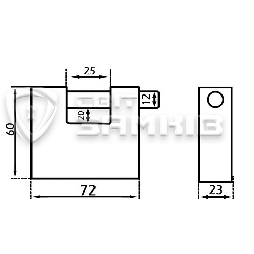 Замок навісний АРІКО ВС-3 (3 ключа) - Фото №6