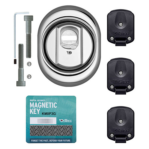 Протектор магнітний DISEC 4GN2MB 25 мм хром полірований - Фото №8