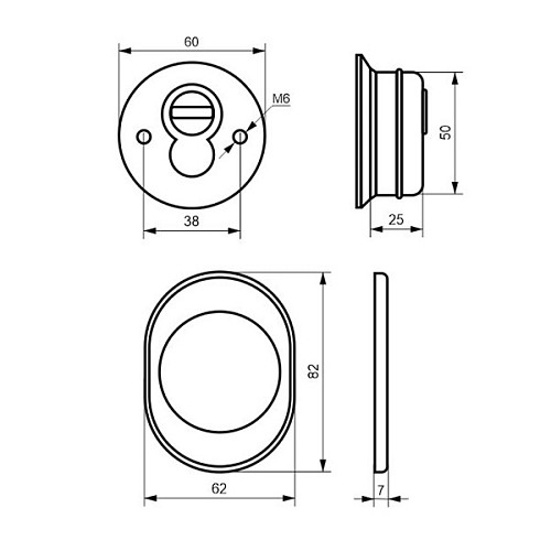 Протектор AZZI FAUSTO F23 ANT з юбкою 25 мм нікель сатин - Фото №5