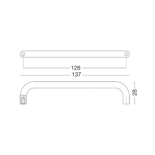 Ручка для мебели MVM SS-1021 128 мм SS нержавеющая сталь - Фото №3