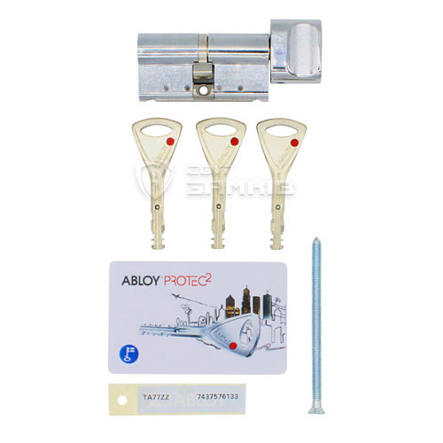 Циліндр ABLOY Protec2 87T (46*41T) хром полірований - Фото №4