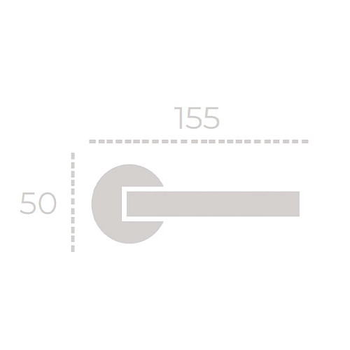 Ручки на розеті FORME Sky 490A C01 хром полірований - Фото №3