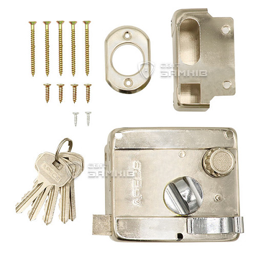 Замок накладний APECS 0556 C-S (BS50мм) 5 ключів - Фото №5