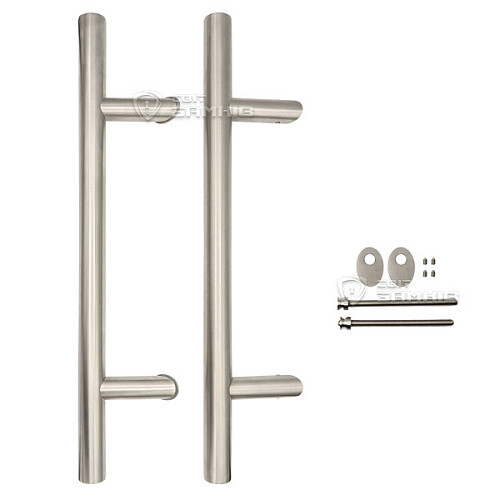 Ручка скоба PROFIT Manyas 750/500.45 (комплект) труба 30 нержавіюча сталь матова - Фото №5