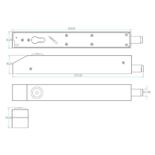 Электроригельный замок YLI YB-900 НЗ (без питания закрытый) - Фото №6