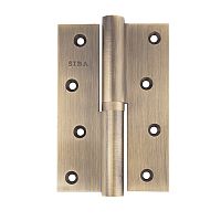 Петля SIBA 120*80 мм L AB левая с регулировкой античная бронза