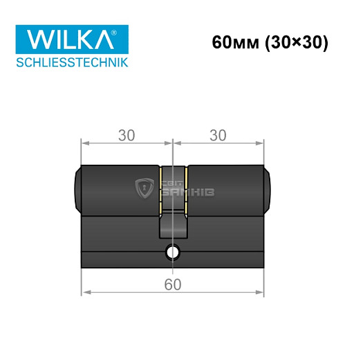 Циліндр WILKA 1400 A 60 (30*30) чорний - Фото №7