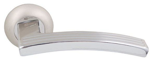 Ручки на розеті COMIT Michaela R59 (Moderno) хром/матовий нікель - Фото №2