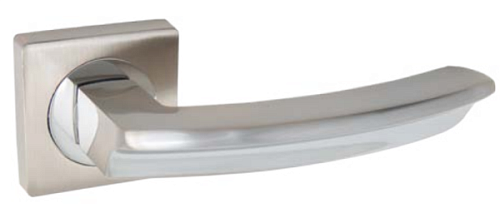 Ручки на розеті KEDR R06.593-AL SN/CP сатин/хром - Фото №2