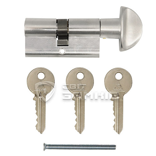 Циліндр CORTELLEZZI PRIMO 117F 70T (30*40T) хром матовий - Фото №6