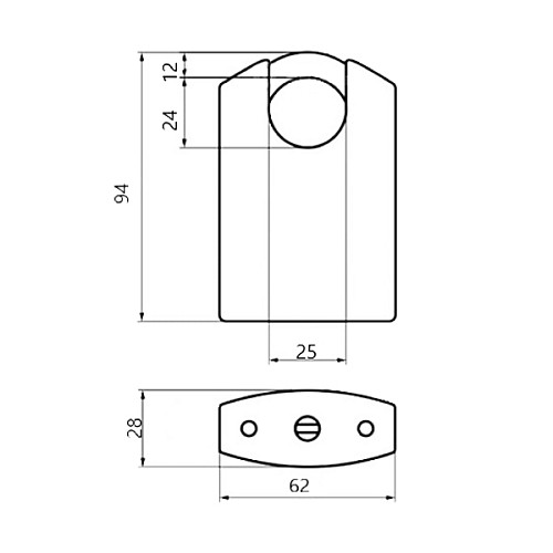 Замок навесной TOKOZ Gama CS PRO 60 (24 мм, 3 ключа) черный - Фото №7