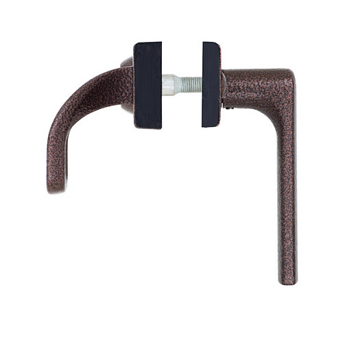 Ручки на планці з протектором ROSTEX R1 R 90мм (38-55мм) фіксована-нажимна коричневий - Фото №5