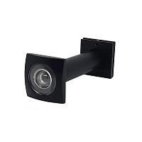 Дверной глазок KEDR DV204 square 70-130 BLACK MAT матовый черный