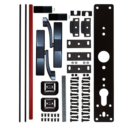 Система антипаника накладная TESA 1930 908 для эвакуационного выхода black red черно-красный - Фото №9