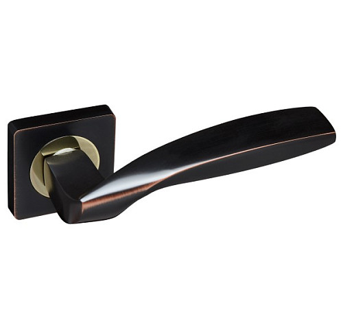 Ручки на розеті GAVROCHE Germanium AL-A1 ORB/PB чорний з патиною/золото - Фото №4