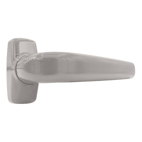 Ручки на розеті MEDOS Merkury натискна-фіксована сіра - Фото №2