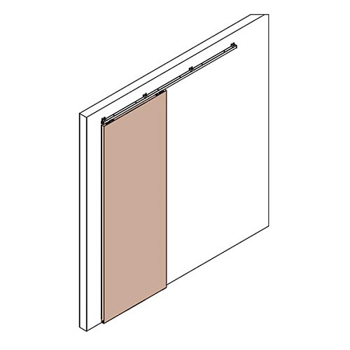 Розсувна система KOBLENZ 0500 довжина 2 м на 1 полотно до 80 кг з двостороннім дотягувачем - Фото №3