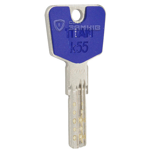 Циліндр TITAN K55 60T (30*30T) нікель сатин - Фото №4