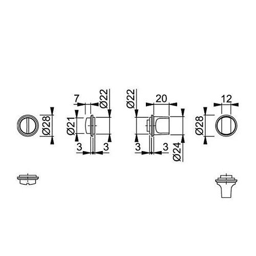 Вороток HOPPE WC латунь чорна матова - Фото №2
