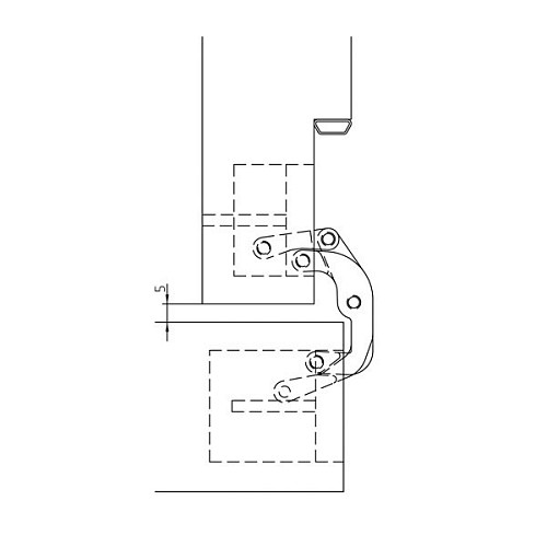 Петля ANSELMI AN 172 3D хром блестящий - Фото №4